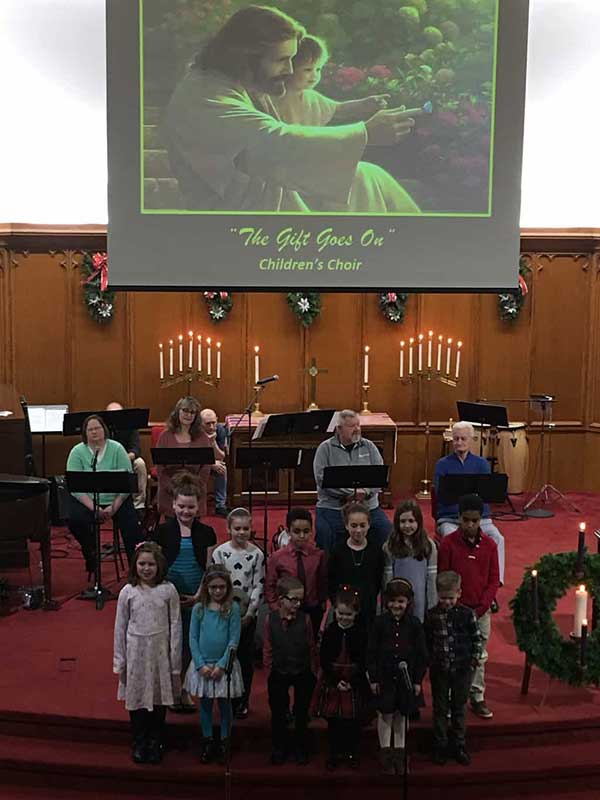 Photo of our Children's Choir.