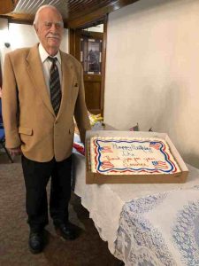 Isaac George is a World War II veteran and a Pearl Harbor survivor. The church celebrated his 98th birthday on Sunday.