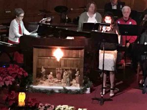 Photo of our candlelight service.