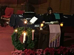 Photo of our candlelight service.